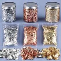 Imitation Gold Sliver Copper Foil Sequins Glitter Craft Leaf
