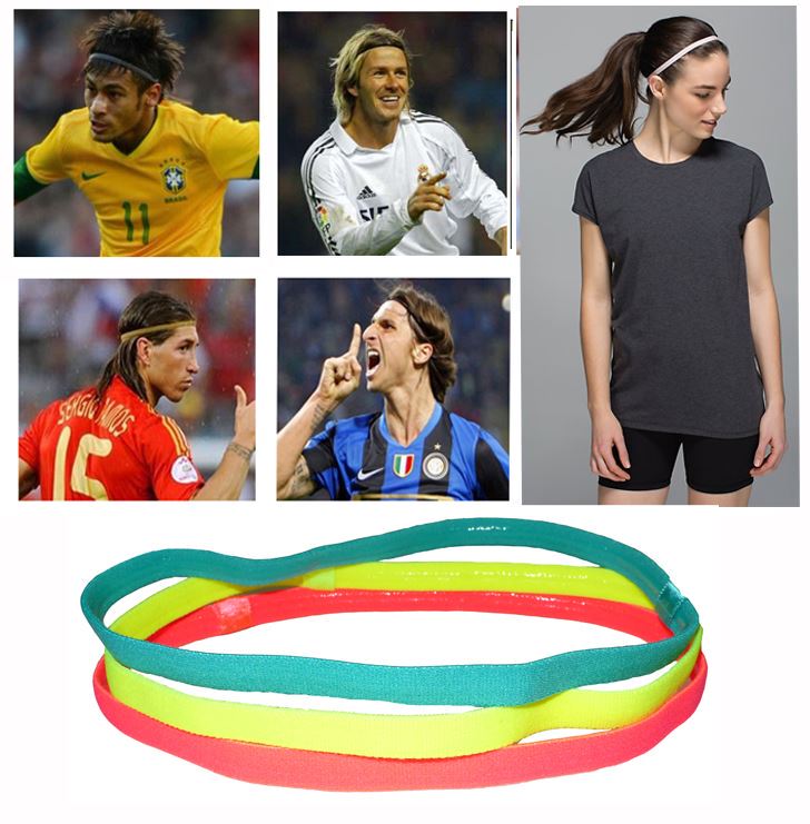 Korean Unisex Sports Yoga Headband Hair Rope Running Headband Football Non-Slip Head Accessories Hair Accessories Free Shipping