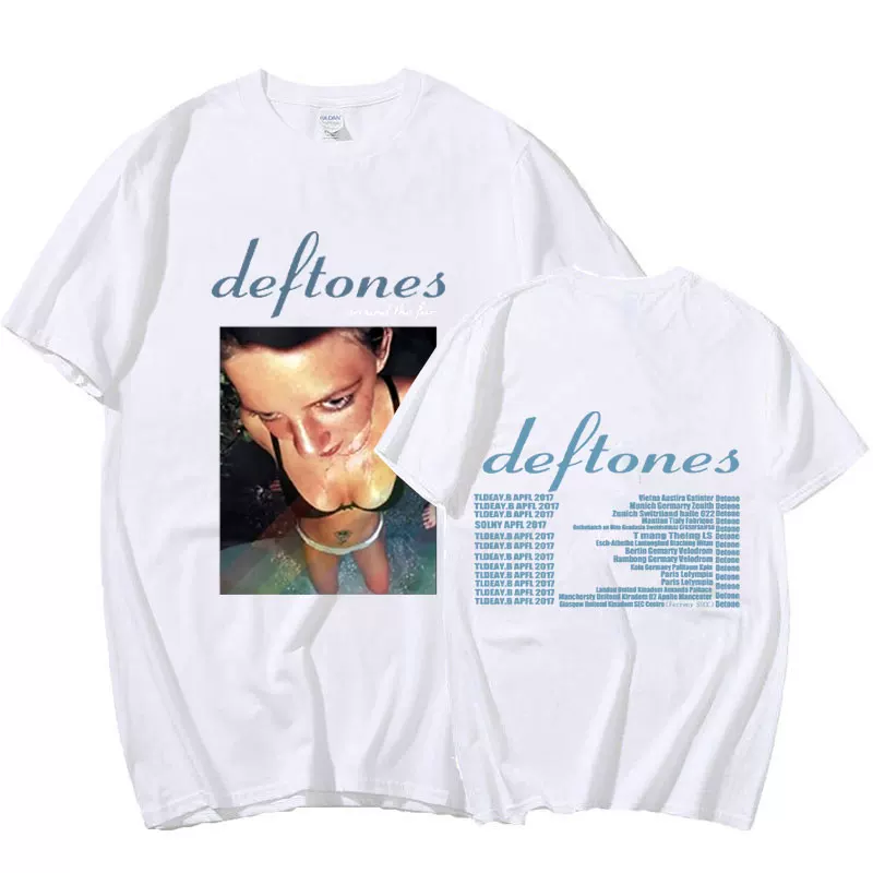 Футболка тура DEFTONES Around the Fur Tour Band Concert пр Punk Hippi