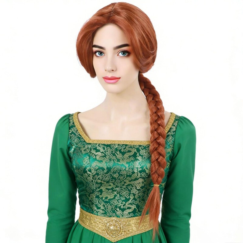 Anime Character Cosplay Wig, Shrek Cosplay Wig, Princess Fiona Cosplay Long Braid Wig Anime Character Cosplay Wig, Shrek Cosplay Wig, Princess Fiona Cosplay Long Braid Wig