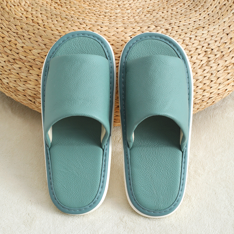 Summer New Style Cowhide Slippers, Simple Men's and Women's Home Use, Non-Slip Thick Genuine Leather Thick Soft-Soled Slippers for the Bedroom Summer New Style Cowhide Slippers, Simple Men's and Women's Home Use, Non-Slip Thick Genuine Leather Thick Soft-Soled Slippers for the Bedroom