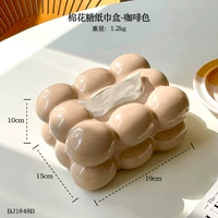 Керамическая коробка кофейного цвета [глянцевая]