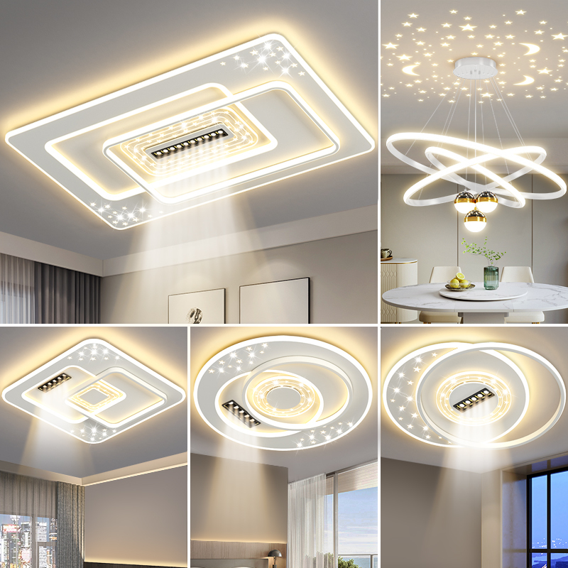 Living Room Lamp Modern Minimalist Elegant Led Ceiling Light Bedroom Dining Room Main Light Zhongshan Lighting Fixtures Whole House 2026 New Model