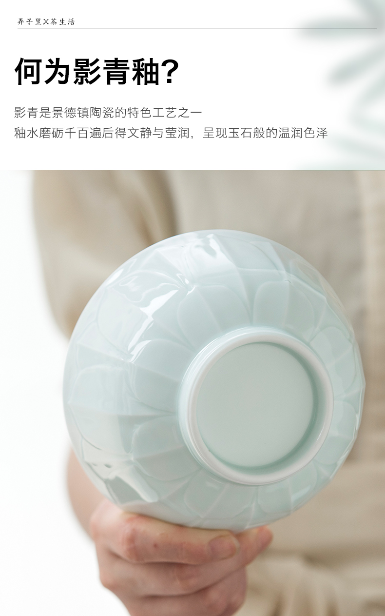 Made in jingdezhen domestic rice bowls ceramic tableware for a single job dishes suit small dishes soup bowl