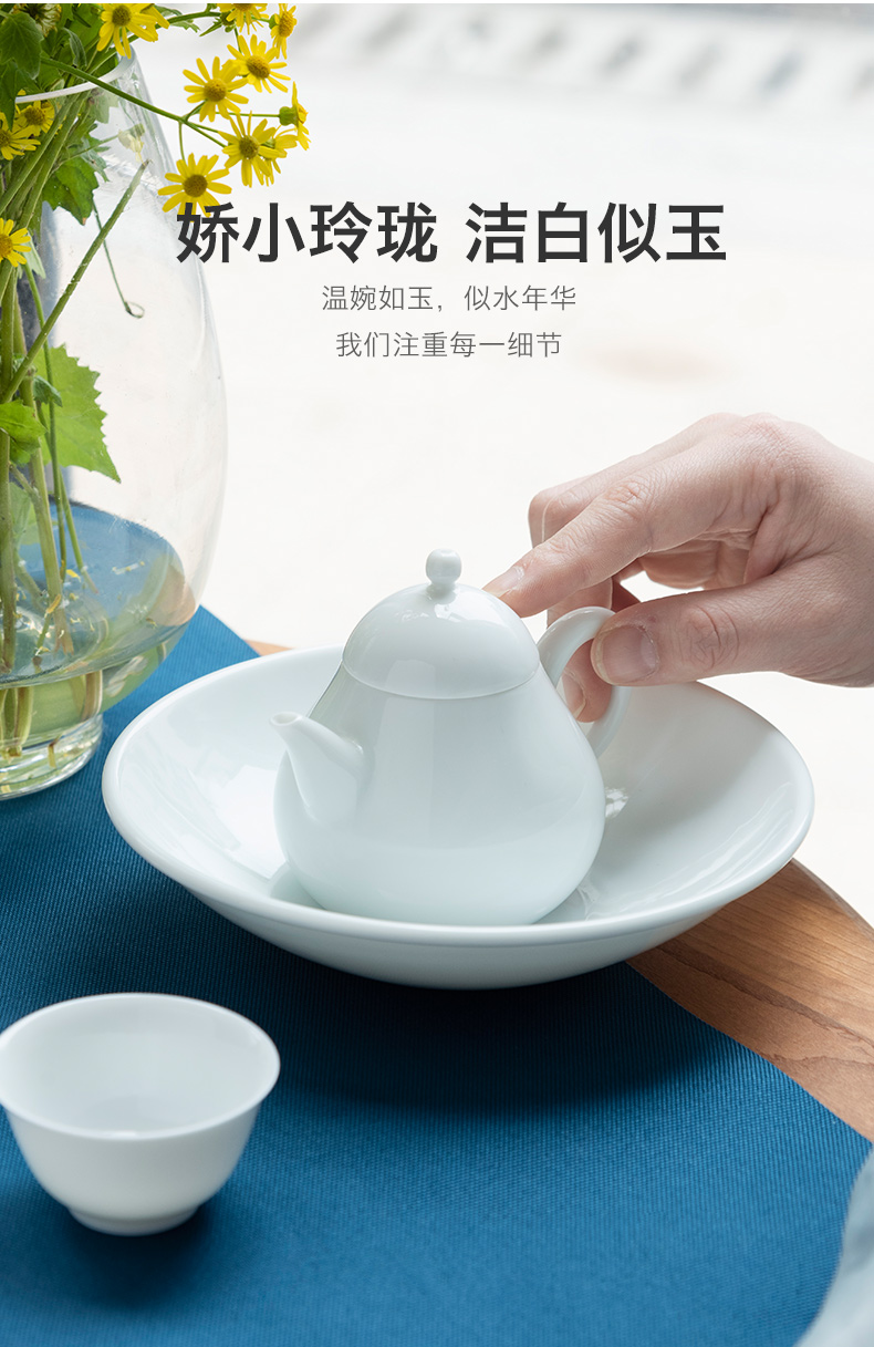 Get in one suit small capacity by filtering the teapot pot of jingdezhen kung fu tea pot of ceramic teapot