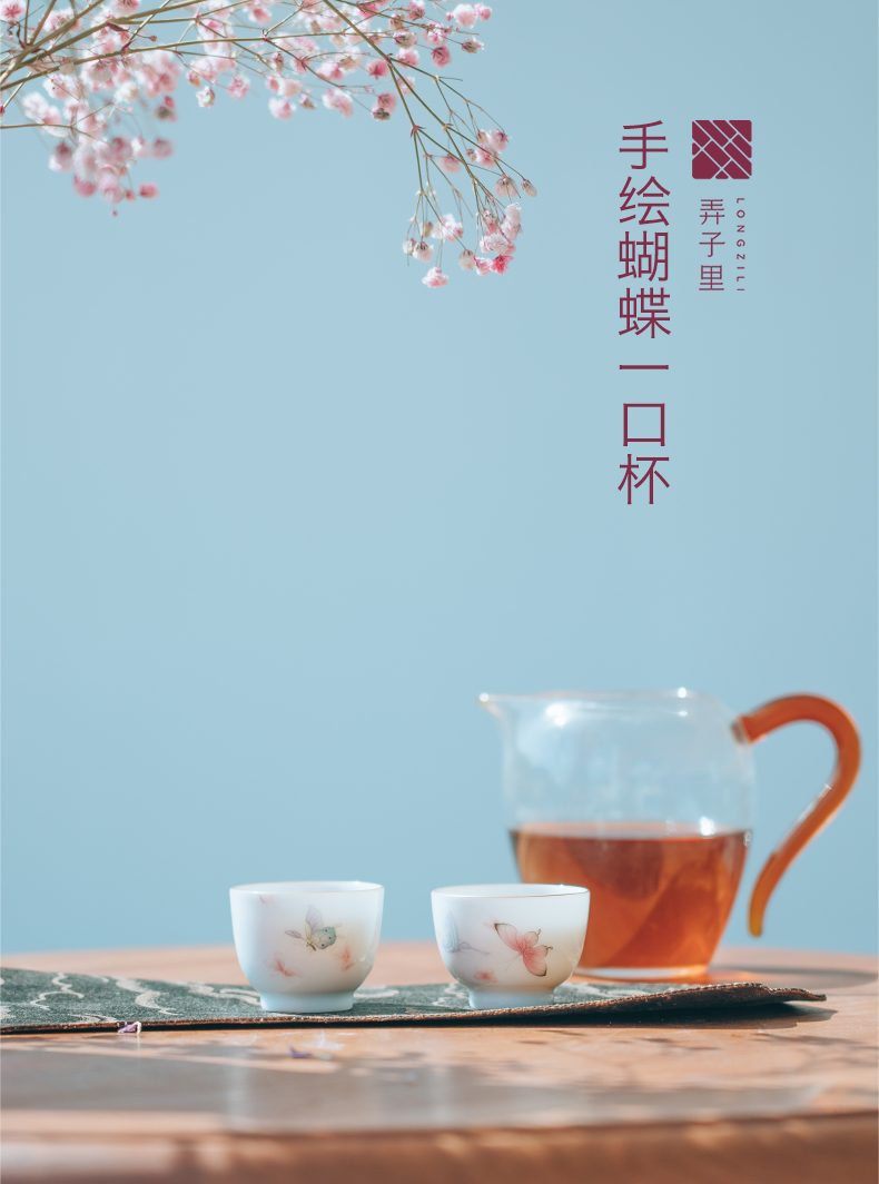 Made in jingdezhen ceramic masters cup sample tea cup pure manual hand - Made koubei kung fu tea set for the cup