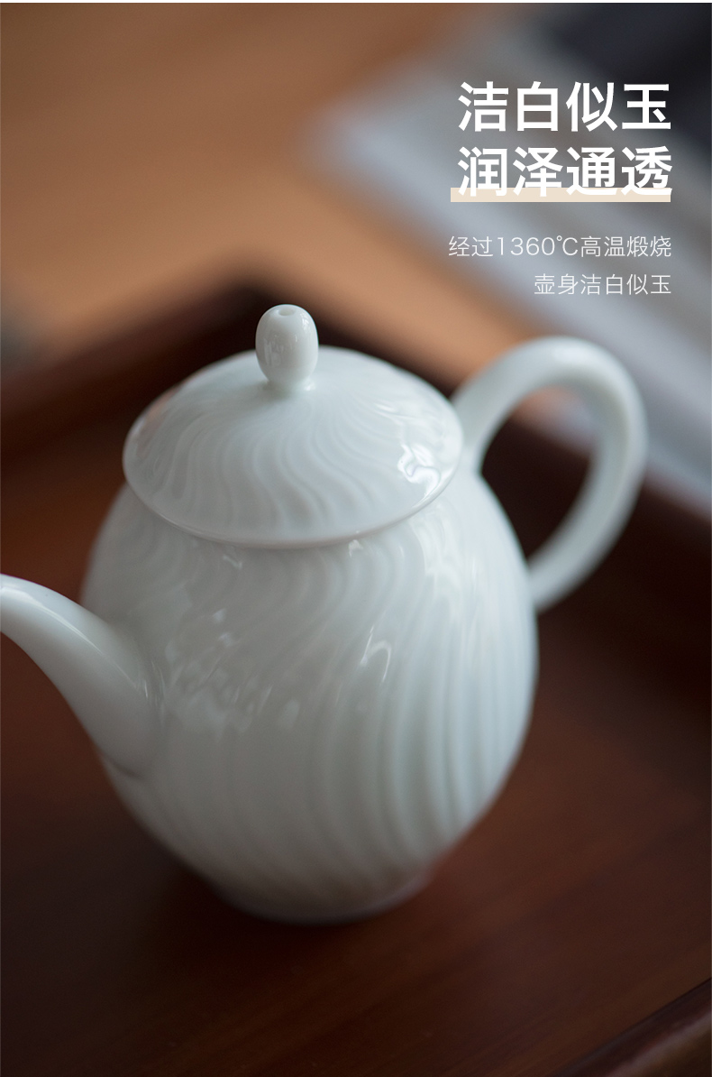 Get in jingdezhen ceramic teapot single pot of kung fu tea pot home little teapot single pot mercifully tea kettle