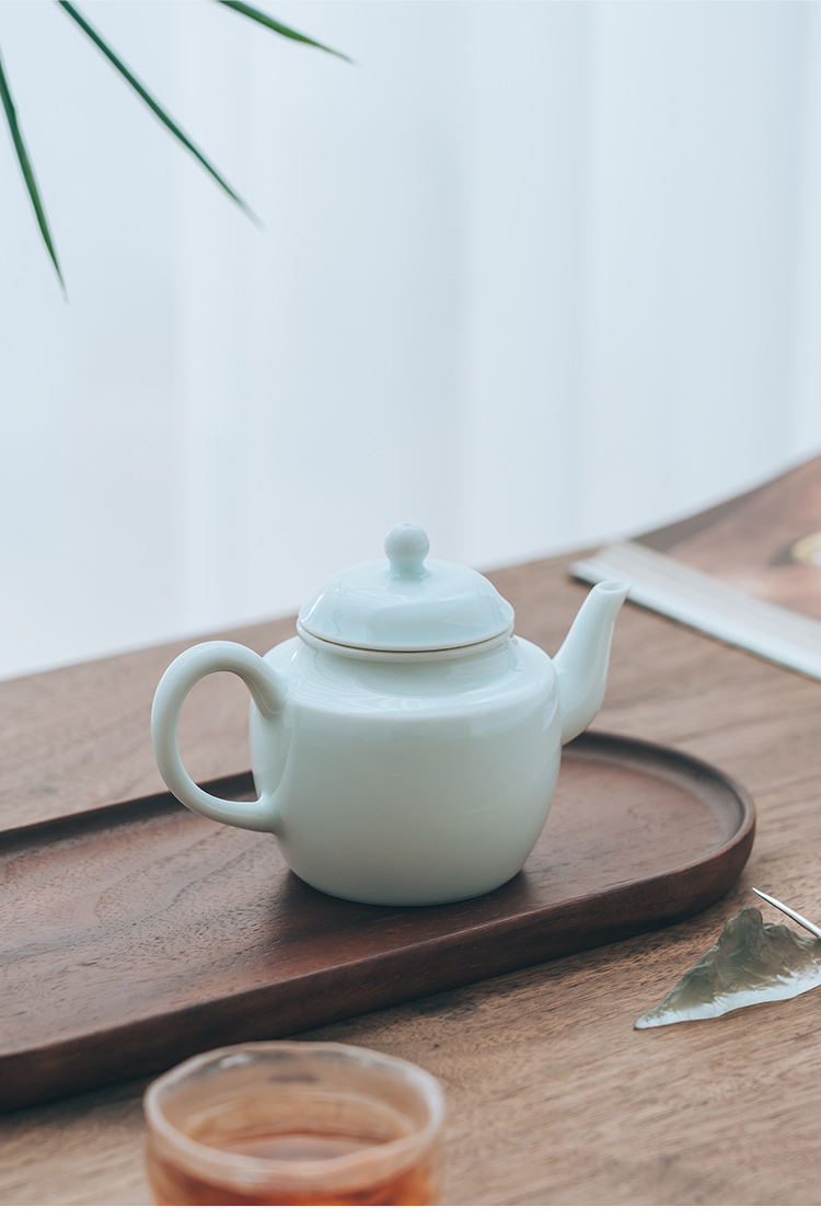 All made in jingdezhen glaze palace DengHu pure manual contracted large teapot ultimately responds kungfu tea set the teapot
