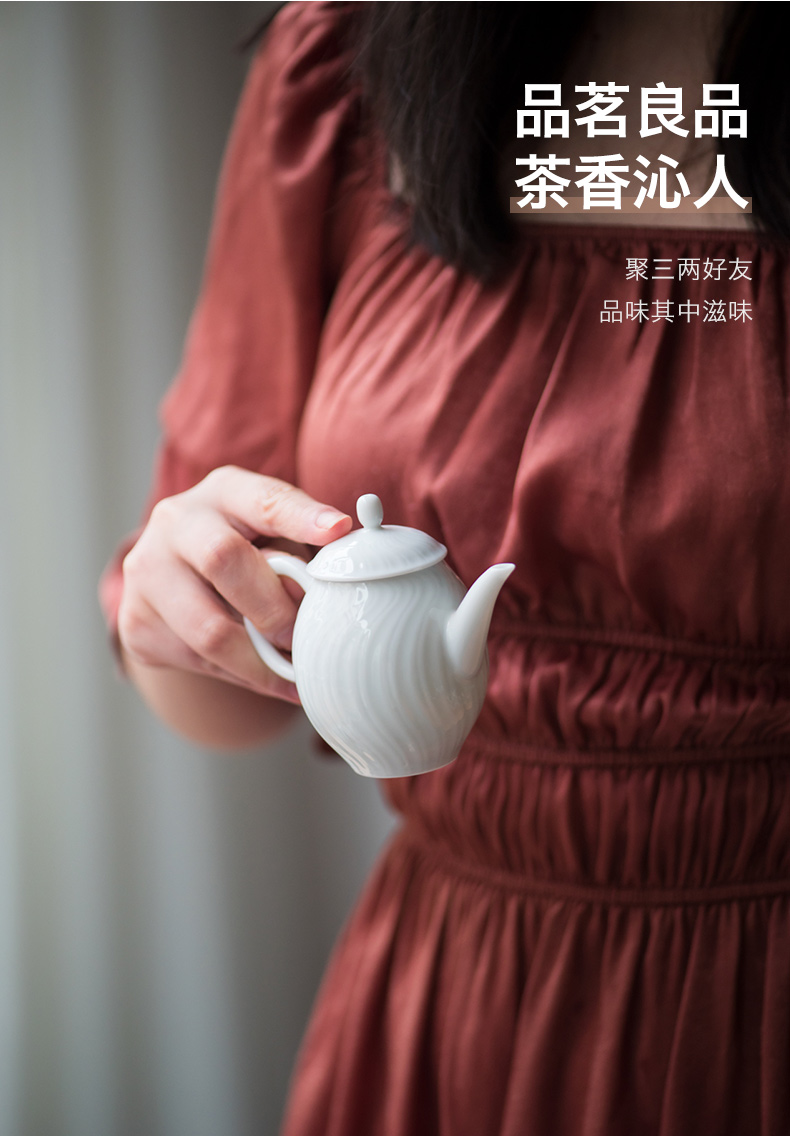 Get in jingdezhen ceramic teapot single pot of kung fu tea pot home little teapot single pot mercifully tea kettle