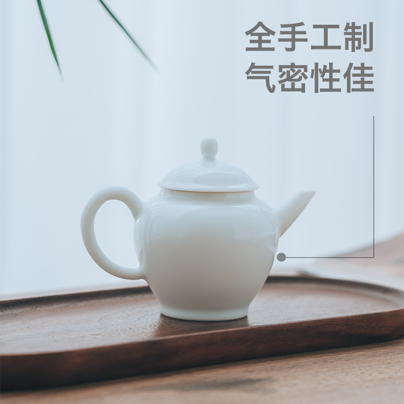 Three pot set kung fu tea lane. In spite of his flaws, 106 white porcelain teapot the ball hole, water well