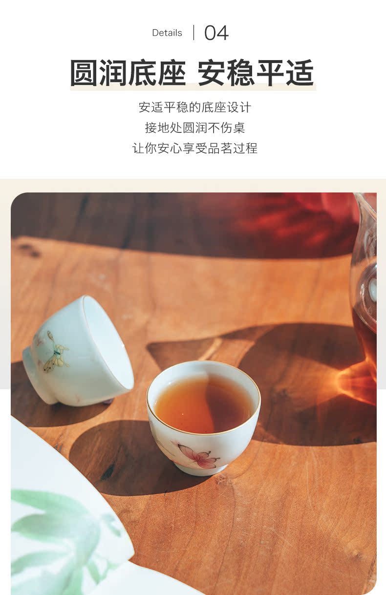 Made in jingdezhen ceramic masters cup sample tea cup pure manual hand - Made koubei kung fu tea set for the cup