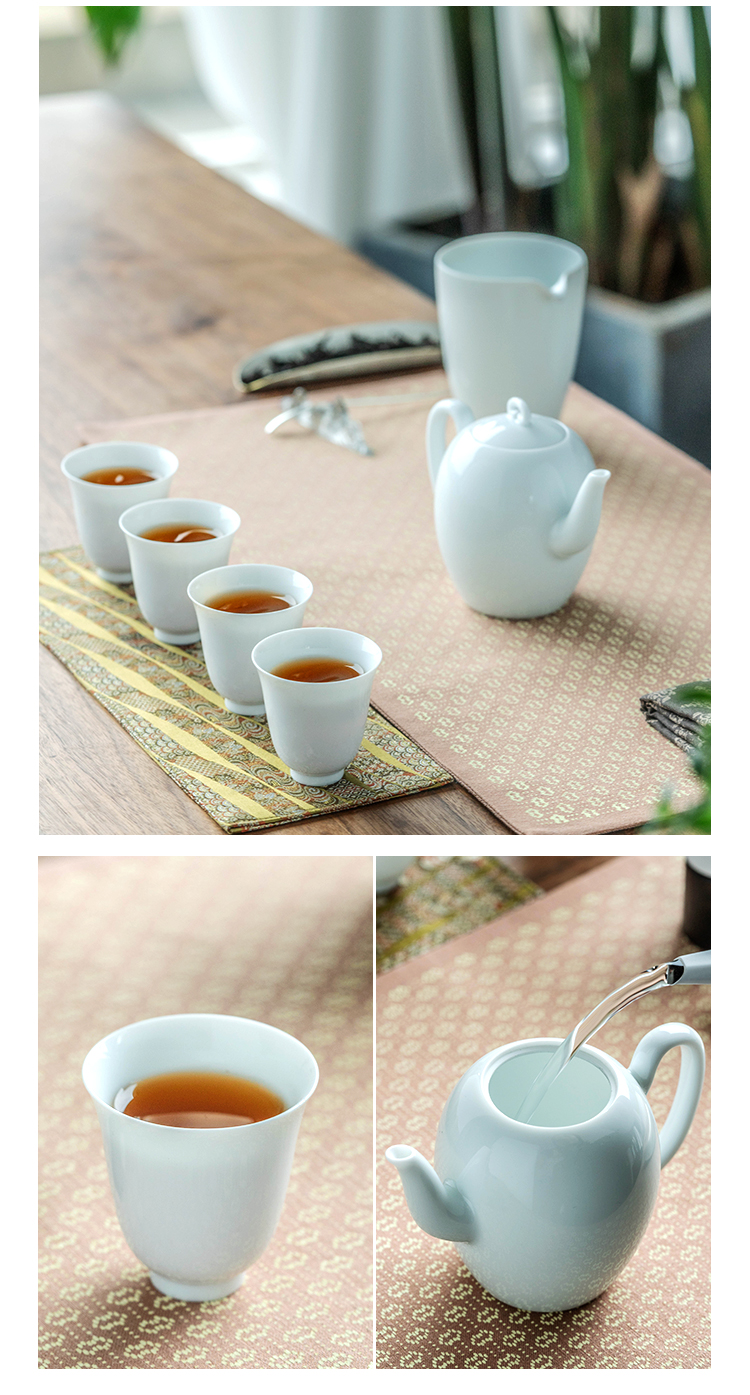Get in high - temperature white porcelain beauty shoulder 106 clay pot analyzes 6 suit 170 ml