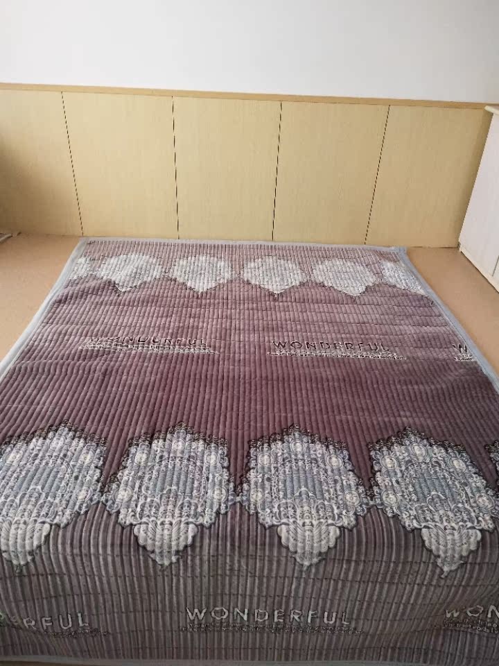 Pha lê nhung + khăn trải giường bằng vải bông được trải giường đơn Giường đôi hoạt hình ga giường 1m2x2m