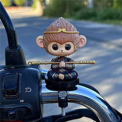 Cute Sun Wukong Figurine Little Yellow Duck Bicycle Electric Bike Motorcycle Battery Car Decoration Accessories Doll