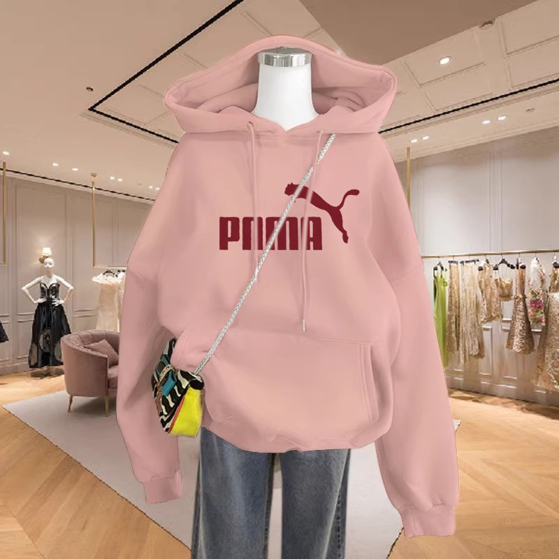 Outlet Autumn and Winter New 2025 Fleece-Lined Thick Hooded Pink Sweatshirt for Women, Loose-Fitting Couple's Jacket, Casual and Trendy Outlet Autumn and Winter New 2025 Fleece-Lined Thick Hooded Pink Sweatshirt for Women, Loose-Fitting Couple's Jacket, Casual and Trendy