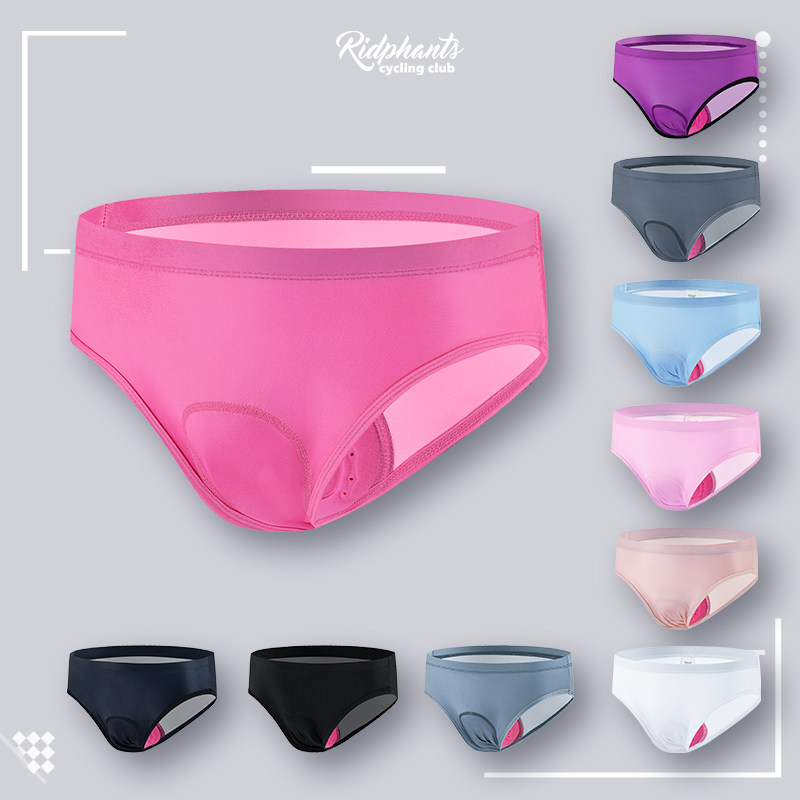Women's bicycle riding underwear triangular silicone pad moisture-absorbent and permeable dynamic bicycle quick-drying hip-protecting pants