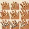 European and American personality niche design exaggerated lava lines irregular water drop glossy set ring for women