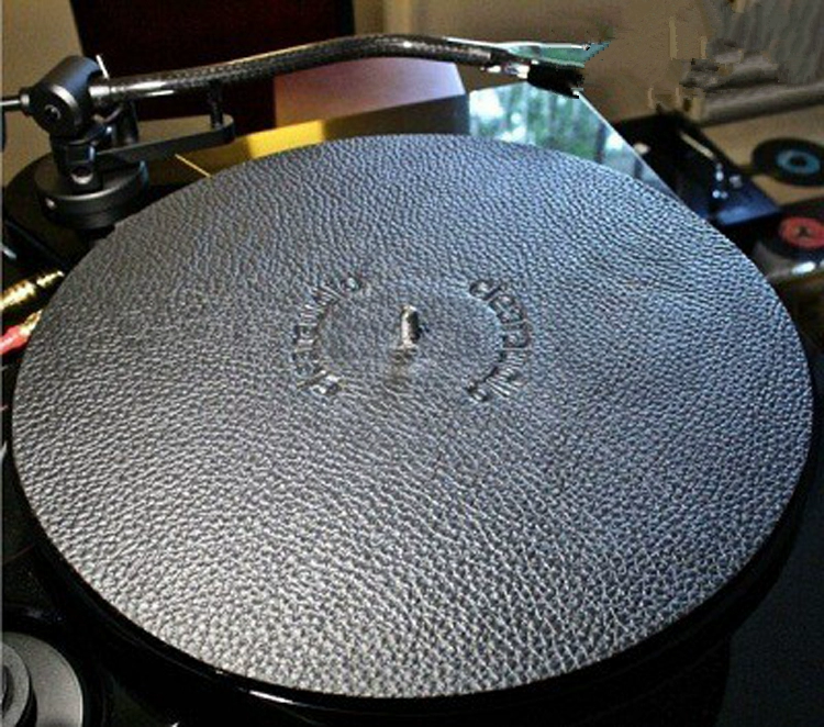 Đức Clearaudio Clear Leather Mat LP vinyl ghi máy nghe nhạc pad da ghi pad - Máy hát