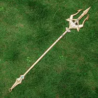 100см Нептун Алебарда золото, пластик ПП