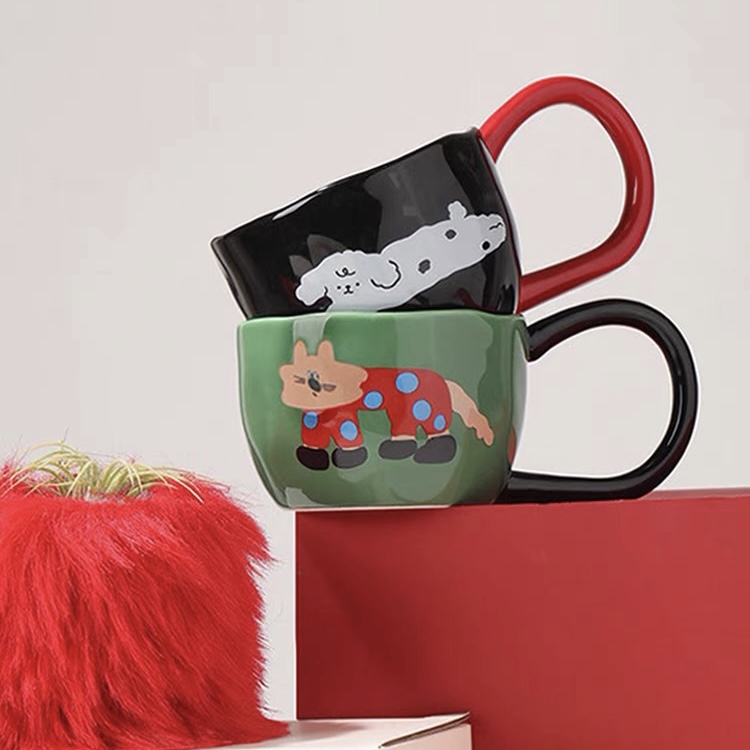 设计感大耳朵手把杯：给你的早餐时光加点甜！🌟