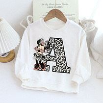 Children Hoodie Minnie Letter A B C D Kid Casual Clothes O-