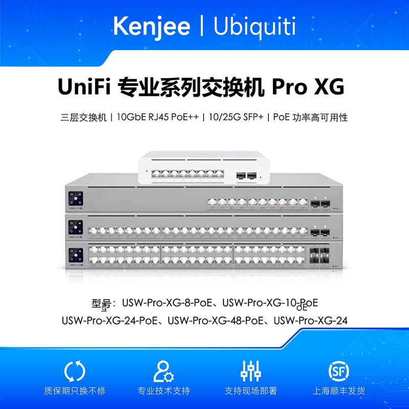 Pro-Xg-8/10/24/48-Poe 10G25G Professional Three-Layer Switch Poe+++ Ubiquiti