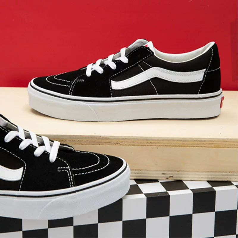 Официальный флагманский магазин VANS Fans: SK8-LOW классика черно-белая ретро уличные мужские спортивные роликовые кеды