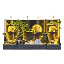 水幕墙流水屏风假山流水喷泉店铺开业送礼落地摆件酒店流水墙水景