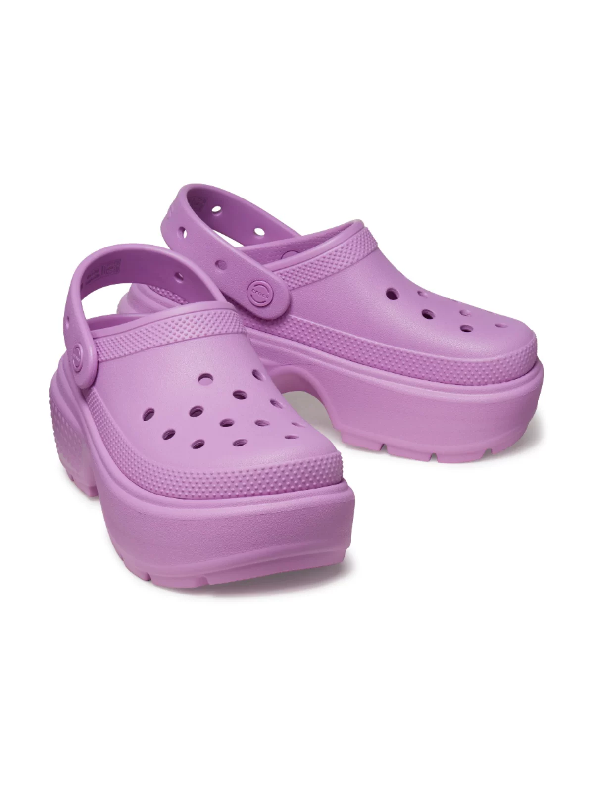 Корейская официальная прямая покупка посылка CROCS дырчатые туфли мужские и женские классические STOMP высокие каблуки 6,9 см
