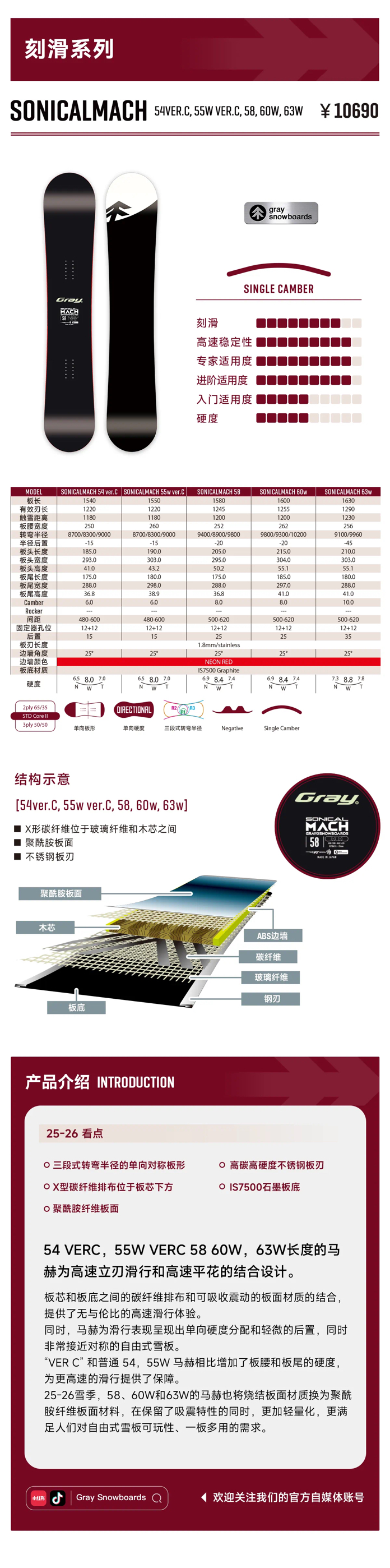 24-25 gray mach 154未使用品 - メルカリ