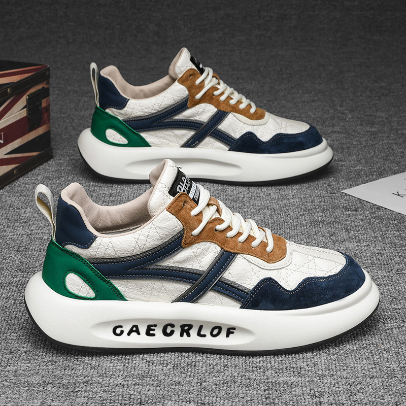 Spring new sports men running thick-sole daddy shine shoe shine net red in tide Z53