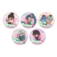 Wu Liuqi Animation Peach ເຊີນຊຸດ Badge Tinplate