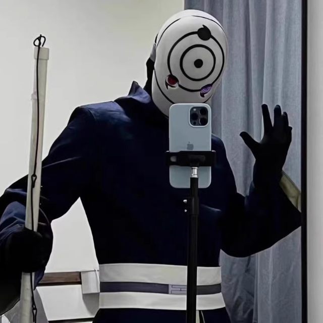 White Mask Cosplay Costume Naruto Konoha Uchiha Obito Akatsuki Organization Outfit Rinnegan Sharingan Mask