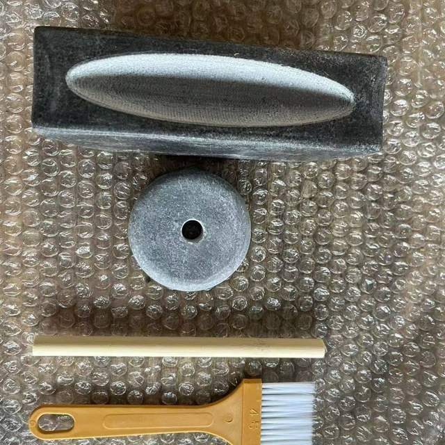 Blue Stone Grinding Stone for Tea, Traditional Medicine Grinding Tool from the Tang and Song Dynasties, Old-Fashioned Tea Powder Tray, Traditional Chinese Medicine Grinding Vessel, Tea Crushing Stone Mortar