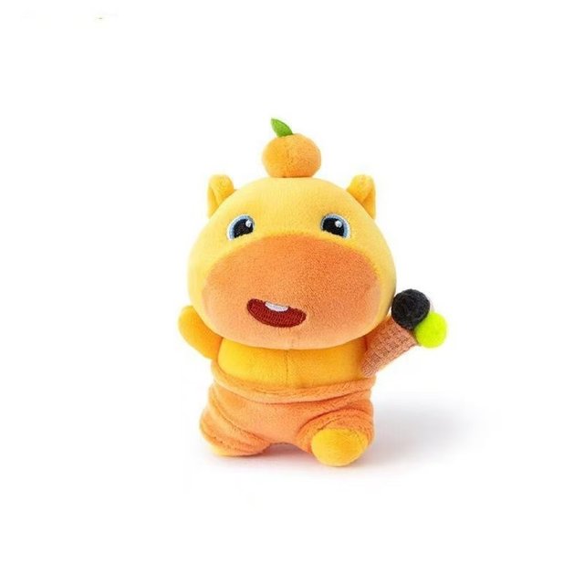 Cute Capybara Lulu Expression Plush Doll Pendant Student Backpack Keychain Decoration Gift