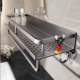Wall-Mounted Bathroom Shelf with Holes for Washing and Storage, Luxury Wall-Mounted Toilet Rack