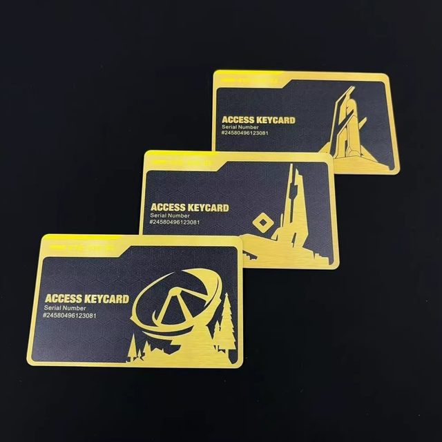 Delta Force Nfc Activation Card Mobile Game Collectible Card Etched Gold Rose Model Red Wolf Gold Foil Rose Flower Gift