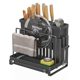 Stainless Steel Knife Holder Storage Rack Cutting Board Knife Chopstick Holder Cutting Board Pot Lid Integrated Multifunctional Kitchen Knife Storage Rack