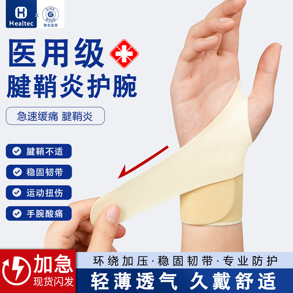 护腕扭伤手腕腱鞘关节疼劳损骨折固定器男女羽毛球运动加压护手腕