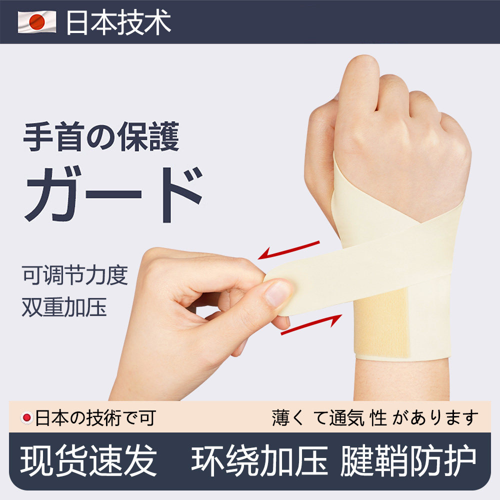 护腕扭伤手腕腱鞘关节疼劳损骨折固定器男女羽毛球运动护手套护手