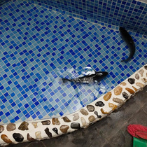 Crystal glass mosaic pool fish pond swimming pool bathroom bathroom viewing pool decorative tile wall tile stickers