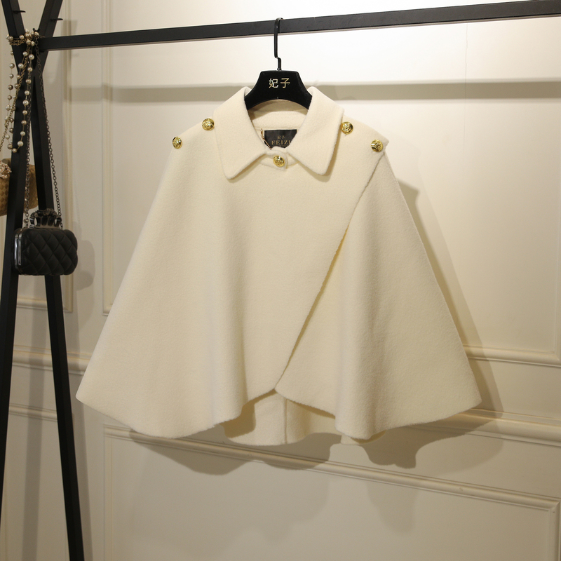 Feizi Concubine~ Ceo's Daughter~ Knitted Woolen Cape Coat for Women, Autumn and Winter, High-End and Elegant Coat Shawl Feizi Concubine~ Ceo's Daughter~ Knitted Woolen Cape Coat for Women, Autumn and Winter, High-End and Elegant Coat Shawl