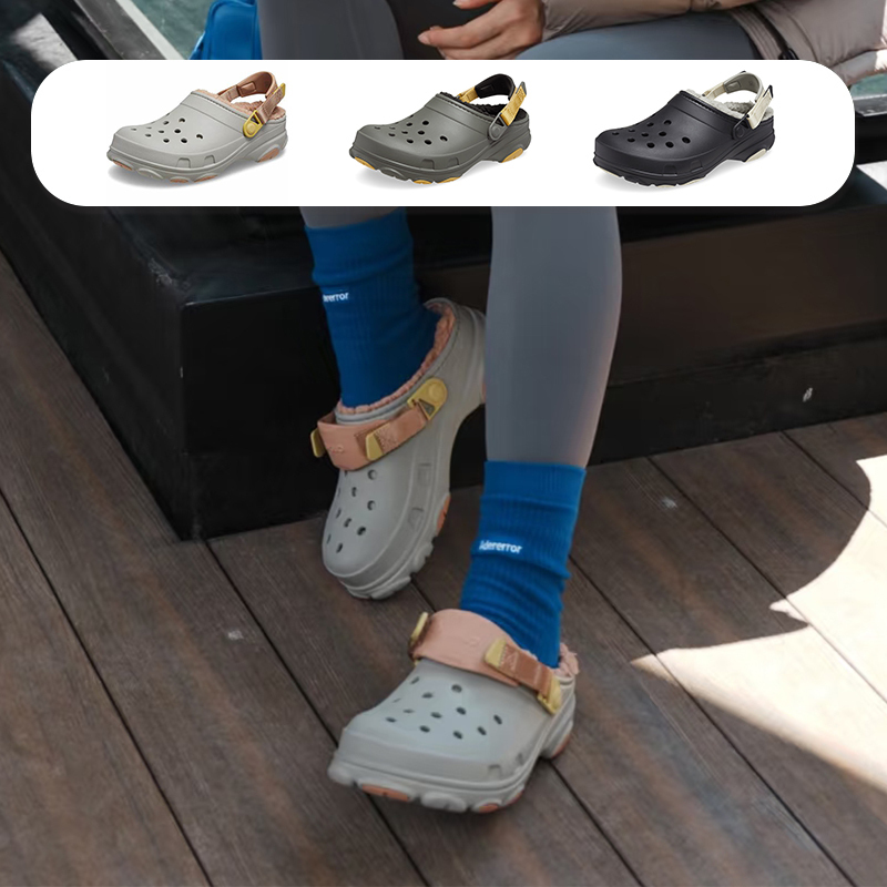 Crocs Classic Trin Warm Cotton Clogs Autumn and Winter Warm Furry Slippers Men's Cotton Slippers 207936 Crocs Classic Trin Warm Cotton Clogs Autumn and Winter Warm Furry Slippers Men's Cotton Slippers 207936