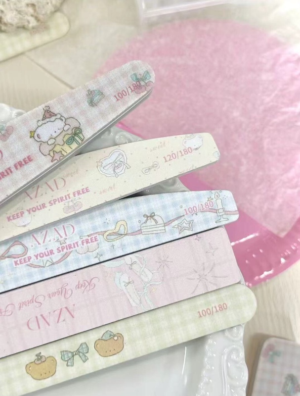 Barbie Girl Ultra-Durable Nail File Polishing Strip Nail Tool Shaping Thin Strip Sponge Polishing Strip
