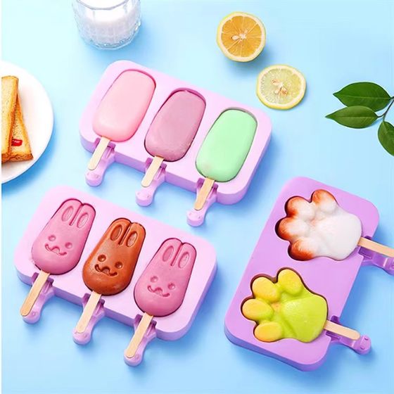 수제 아이스크림 곰팡이 음식 등급 실리콘 연마 도구 아이스크리즈 아이스크림 아이스크림 곰팡이 곰팡이 가계 눈 스트립 모델