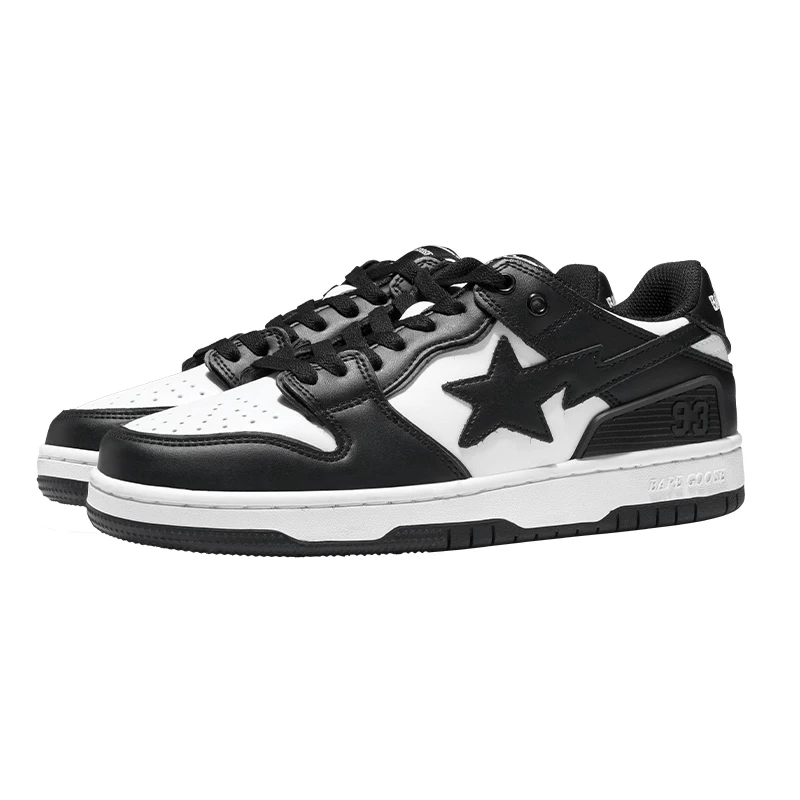 Черные и белые кроссовки BAPE Goose Star, кроссовки Panda Dunk с толстой подошвой, мужские Putian чистая версия