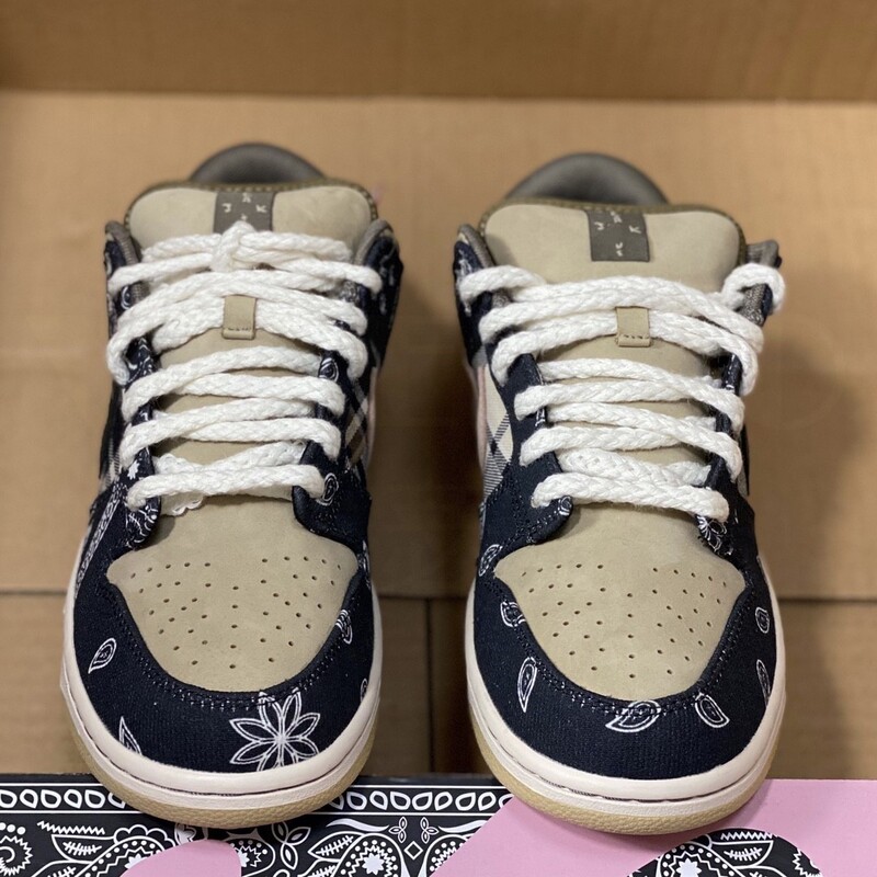 Viscoo Travis Scott X Nk Co-Branded Sneakers Jackboys Paisley Casual Women's Shoes Men's Shoes