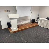 Hubei school classroom platform platform steel frame wooden frame can be customized with rounded corners oblique angles right angles performance stage steps