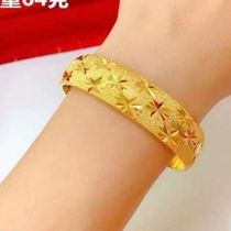 Vietnam Sharkin frosted bracelet wide faced with folded dragon cocky bracelet imitation gold color gold shop with the same money to send Mom