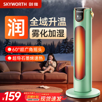 Skyworth Heater 2025 New Model for Home Bathroom, Graphene Electric Heater, Under-Desk Heater for Office